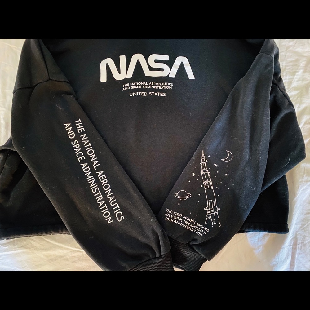 NASA Pullover Hoodie/Cute Crop Top